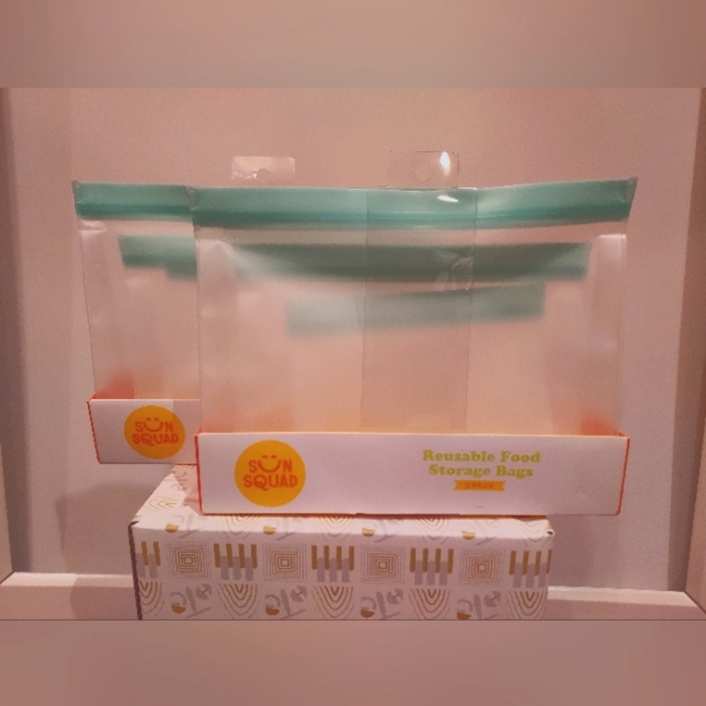 2 sets of 3 pk Reusable Food Storage Bags